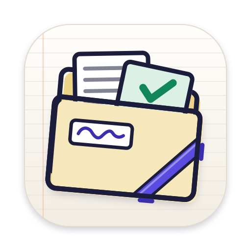 The Komplet app icon: three months of a year, one filed, one still empty, and the month you are in.